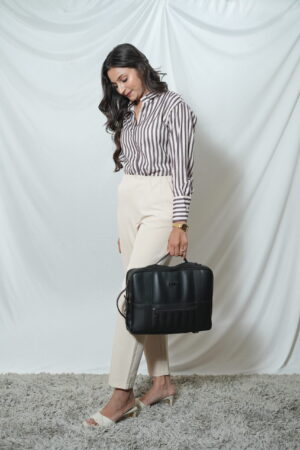 Pinkmink-Brown Stripes Cotton Shirt