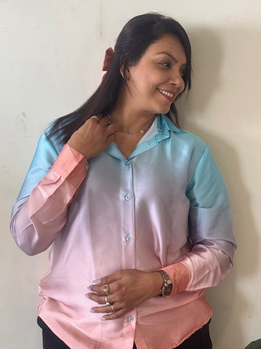 Pinkmink-Shaded Shirt